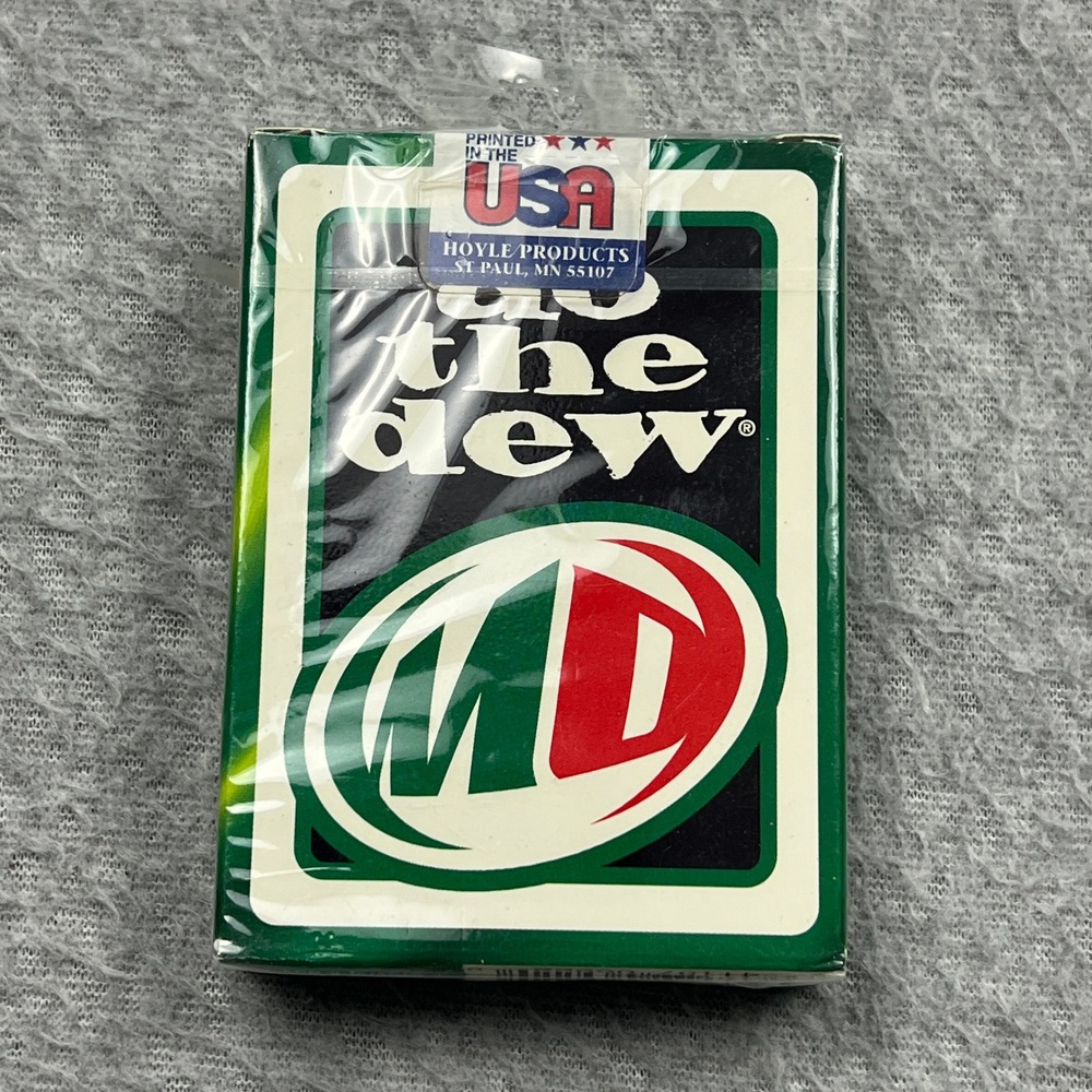 NEW Mountain Dew Playing Cards‎ #6922 Green Logo Hoyle Sealed NEW USA